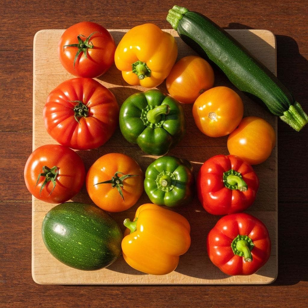 Variedad de verduras frescas